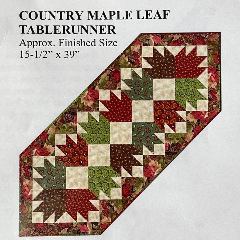Country Maple Leaf Tablerunner Pattern